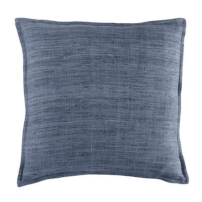 Laurent Raw Silk Pillow - Indigo - 20