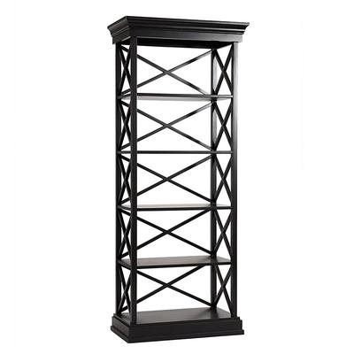 Bourdonnais Tall Single Bookcase - Black - Ballard Designs