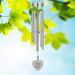 Always in Our Hearts Wind Chime Silver , Silver