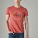 Lucky Brand Corvette Logo Tee - Men's Clothing Tops Shirts Tee Graphic T Shirts in Pompeian Red, Size S
