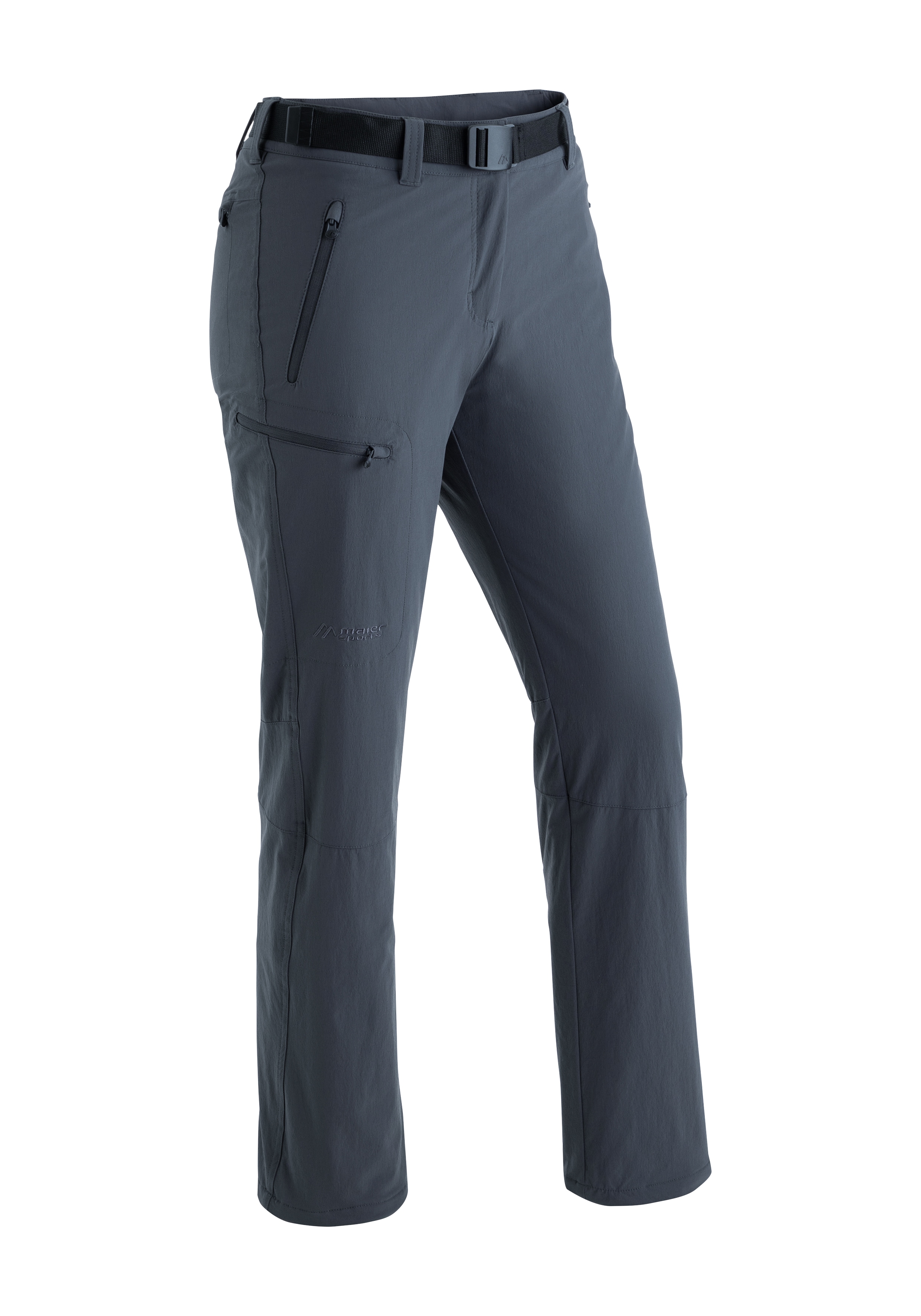 Funktionshose MAIER SPORTS "Rechberg Therm", Damen, Gr. 72, Langgrößen, grau, 90% Polyamid, 10% Elasthan, Hosen, Wattierte Winter Outdoorhose, elastisch Image