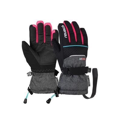 Skihandschuhe REUSCH "Connor R-TEX XT Junior", Damen, Gr. 4,5, schwarz (schwarz, pink), 87% Polyester, 11% Polyurethan, 2% Elasthan, mehrfarbig, casual, Handschuhe, in sportlichem Schnitt Image
