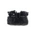 Hobo Bag International Leather Satchel: Black Solid Bags