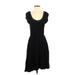 A Common Thread Casual Dress - A-Line: Black Solid Dresses - Women's Size Small