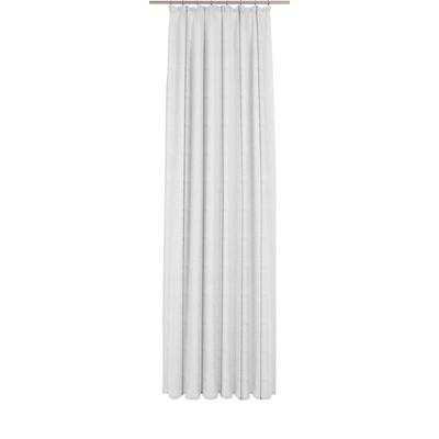 Gardine WIRTH "Chloé", grau (grau, weiß), B:650cm H:245cm, Polyester, Gardinen, Fertig-Store mit FB 1:3 nach Maß Image