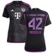 Women's adidas Jamal Musiala Black Bayern Munich 2023/24 Away Replica Player Jersey