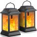 Bassetts 9.3" Solar Powered Outdoor Lantern in Black | 9.3 H x 4.7 W x 4.7 D in | Wayfair DLB07Y1TYV5J