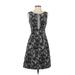 Lela Rose Casual Dress - A-Line: Black Marled Dresses - Women's Size 2