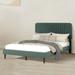 Latitude Run® Mccayla Bed Frame Upholstered/Velvet in Green | 42.7 H x 58.7 W x 79.1 D in | Wayfair 8A8663EB583C429FBE925936CD9CF091
