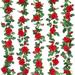 The Holiday Aisle® 1.08' Glasford Flower Vines Rose Ivy Garland | 3 H x 13 W x 17 D in | Wayfair CBBFD5BB9E2244EBBAC8341CD4E379D2