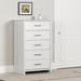 Latitude Run® Fernley Chest White Pine Wood in Brown/White | 48.75 H x 31 W x 19.5 D in | Wayfair 08A87F41B6C64E4D884D649E8C8A7F15