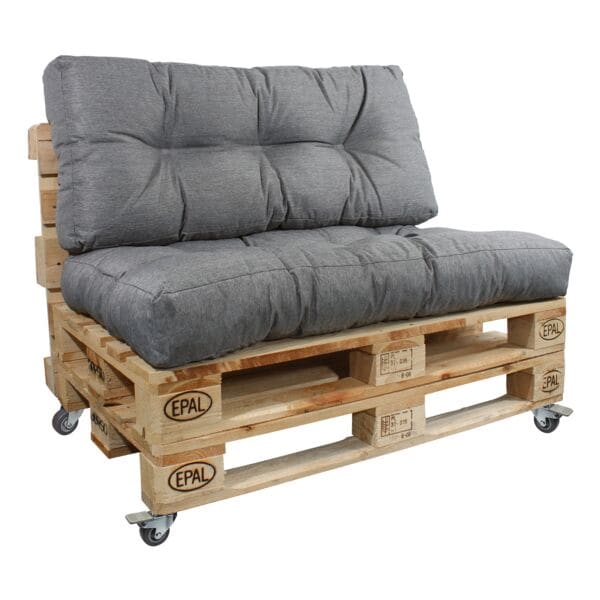 Gerso Palettencouch Komplettset grau Image