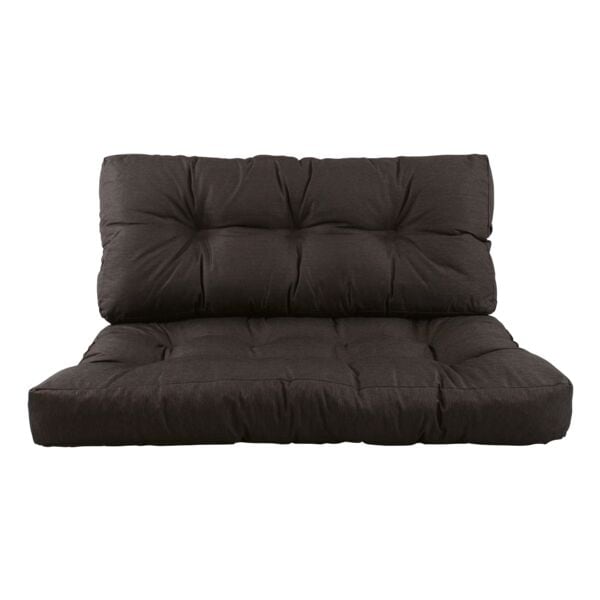 Gerso Rückenlehne und Sitzkissen für EUR-Paletten braun