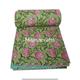 Indian Handmade Kantha Quilt Vintage HandBlock Print Quilt 100% Cotton Quilt Quilted bedspreads Blanket Floral print