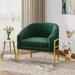 Accent Chair Living Room Chair Arm Chair Upholstered Chair Leisure Chair with Metal Frame Legs for Home Kitchen Bedroom