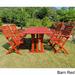 International Caravan Royal Fiji 'Ispica' Stained Acacia Hardwood Outdoor Dining Set (Set of 5)