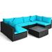 7 PCS Patio Furniture Set Outdoor Conversation Set with Coffee Table