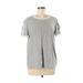 Adidas Active T-Shirt: Gray Color Block Activewear - Women's Size Medium