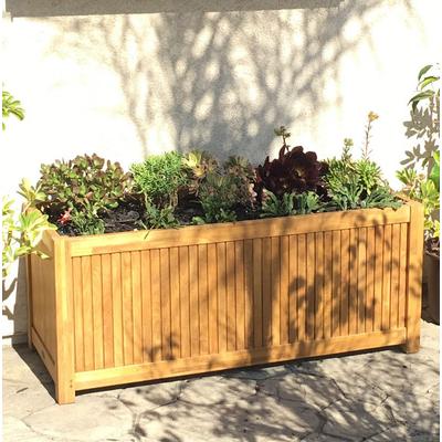 4ft Rectangular Teak Planter