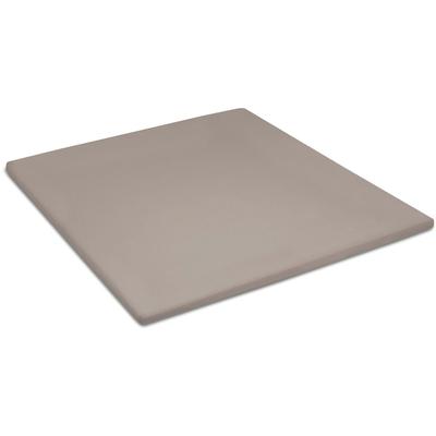 Spannbettlaken CINDERELLA "Topper-Spannbettlaken (bis 15 cm)", grau (taupe), B:200cm L:210cm, Renforcu00e9, Obermaterial: 100% Baumwolle, Laken, Elastizität für ein glatt bezogenes Bett, bis 15cm Höhe Image