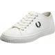 Fred Perry Mens Ladies B8108 Hughes Low Canvas Trainers Sneakers Plimsolls Light Ecru Size 11