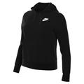 NIKE DQ5793-010 W NSW CLUB FLC STD PO HDY Sweatshirt Women's Black/White Size M