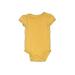 Carter's Short Sleeve Onesie: Yellow Polka Dots Bottoms - Size 3 Month
