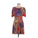 Laundry by Shelli Segal Casual Dress: Red Paisley Dresses - Women's Size 6