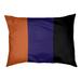 East Urban Home Ohio Football Nut Outdoor Dog Pillow Polyester in Orange/Black/Indigo | Medium (28" W x 18" D x 9.5" H) | Wayfair