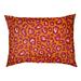 East Urban Home San Francisco Football Outdoor Dog Pillow Metal in Red/Orange/White | Extra Large (40" W x 50" D x 6" H) | Wayfair