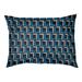 Wrought Studio™ Brossard Football Luxury Indoor Dog Pillow Metal in Black/Blue/Brown | Extra Large (50" W x 40" D x 6" H) | Wayfair