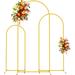 Belleze 31.44" W x 18" D Metal Arbor 70.8 H x 31.44 W x 18.0 D in yellowMetal in Gold | 70.8" H X 31.44" W X 18" D | Wayfair GOLM3