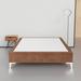 Spinal Solution 15" Premium Velvet Material Wood Box Spring/Bed Frame, Durable, Stylish, Multi Color Wood in Brown | 15 H x 72 W x 84 D in | Wayfair