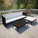 Latitude Run® Patio Furniture Set Conversation Set Sectional Sofa w/ Table Rattan Synthetic Wicker/All - Weather Wicker/Wicker/Rattan | Wayfair