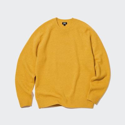 Uniqlo - Wool Crew Neck Jumper - Yellow - XXS