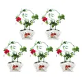 Petit treillis de jardin vert pour plantes grimpantes 5 pièces grand treillis pour plantes en pot