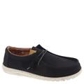 Hey Dude Wally Washed Canvas - Mens 14 Black Oxford Medium