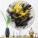 Ivy Bronx Evolving In Yellow Gray Liquid Ink I Metal in Black/Gray/Yellow | 16 H x 16 W x 1 D in | Wayfair 76133ED870B547569C9F24D8B56EE6D1