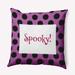 The Holiday Aisle® Witches Brew Throw Pillow Polyester/Polyfill blend in Red/Indigo | 18 H x 18 W x 7 D in | Wayfair