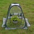 Tente de couverture de fleur de plante de jardin transparente pliante portative mini serres PVC