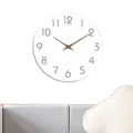 Horloge murale silencieuse sans tic-tac horloge de bureau ronde à piles silencieuse minimaliste