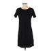 Ann Taylor LOFT Outlet Casual Dress - Mini: Black Solid Dresses - Women's Size Small