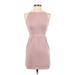 by the way. Cocktail Dress - Mini: Pink Solid Dresses - Women's Size Small