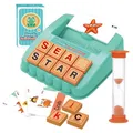 Jeu d'orthographe avec sablier et minuterie pour enfant de 3 ans et plus jouet d'apprentissage