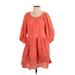En Creme Casual Dress - Popover: Orange Dresses - Women's Size X-Small