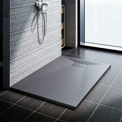 Sonni - Duschwanne 90x120cm Duschtasse Flach smc inkl.Ablaufgarnitur Antirutsch Schneidbaren Design Image