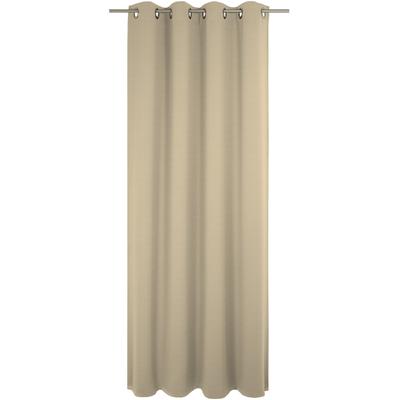 Vorhang WIRTH "Uni Collection light", beige, B:142cm H:375cm, Baumwolle (Bio-Baumwolle), Gardinen, nach Maß Image