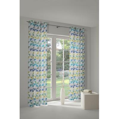 Vorhang WIRTH "Berlare", blau, B:132cm H:305cm, Baumwolle, Polyester, Gardinen, nach Maß Image