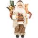 Weihnachtsmann MYFLAIR MÖBEL & ACCESSOIRES "Weihnachtsdeko" Dekofiguren Gr. B/H/T: 16,5 cm x 45,5 cm x 22,5 cm, Weihnachtsmann, beige (creme) Weihnachtsengel Weihnachtsfiguren