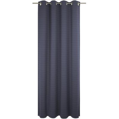 Vorhang ADAM "Uni Collection light", blau (dunkelblau), B:142cm H:335cm, Baumwolle (Bio-Baumwolle), Gardinen, aus 100% Bio-Baumwolle, Ösen (1 St) Image